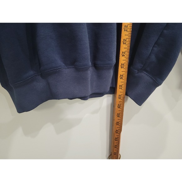 Cheetah Mervyns Colorblock Pullover Vtg Sweatshirt Men's Size L Green Navy - Picture 6 of 6